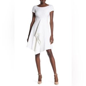 NWT Boss Hugo Boss Klenia Natural Boatneck Fit & Flare Dress size 6